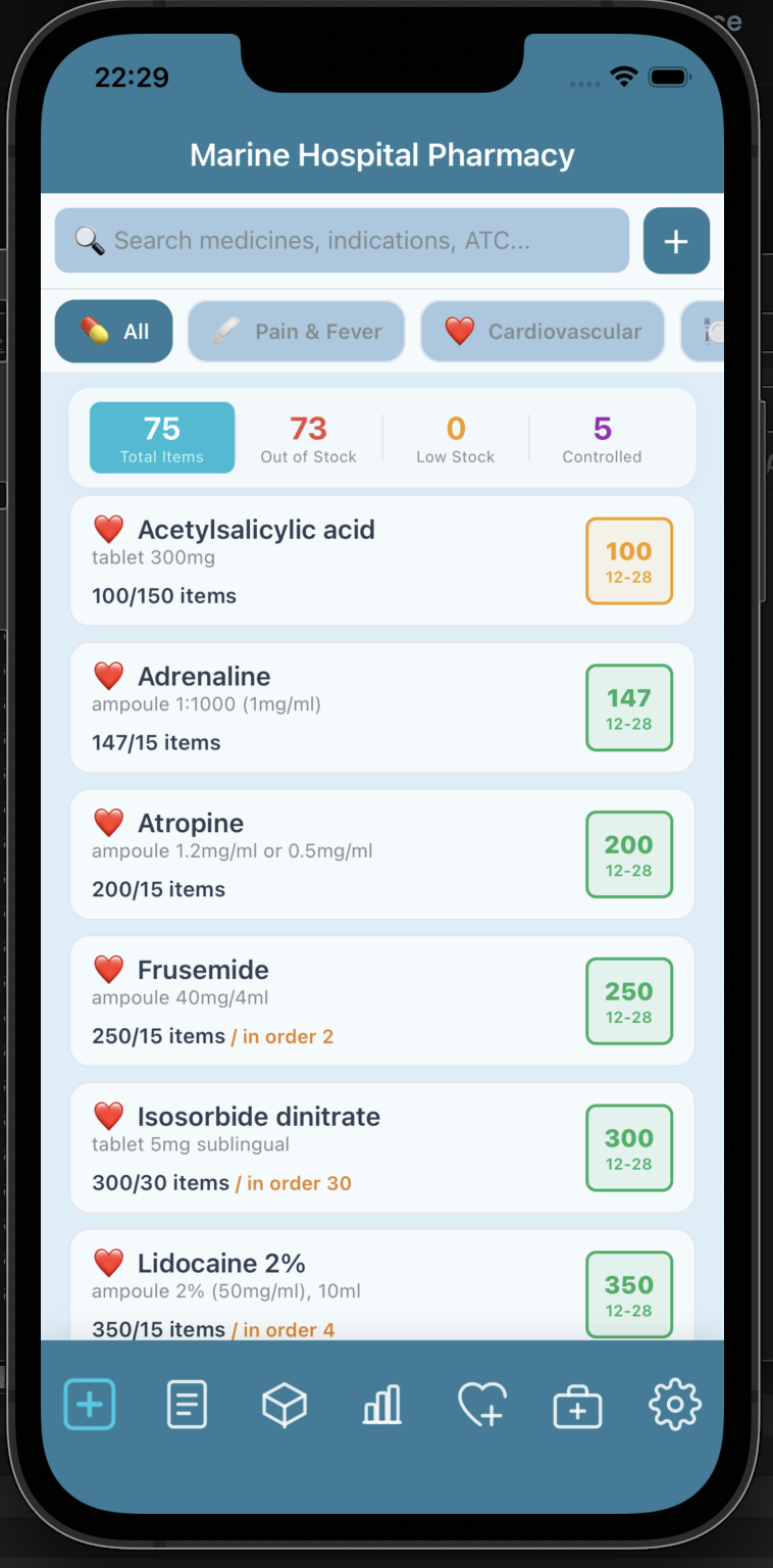 MHM Mobile — Marine Hospital Pharmacy
